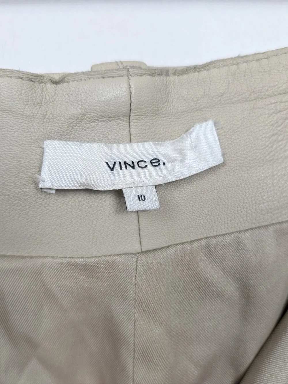 Vince leather shorts